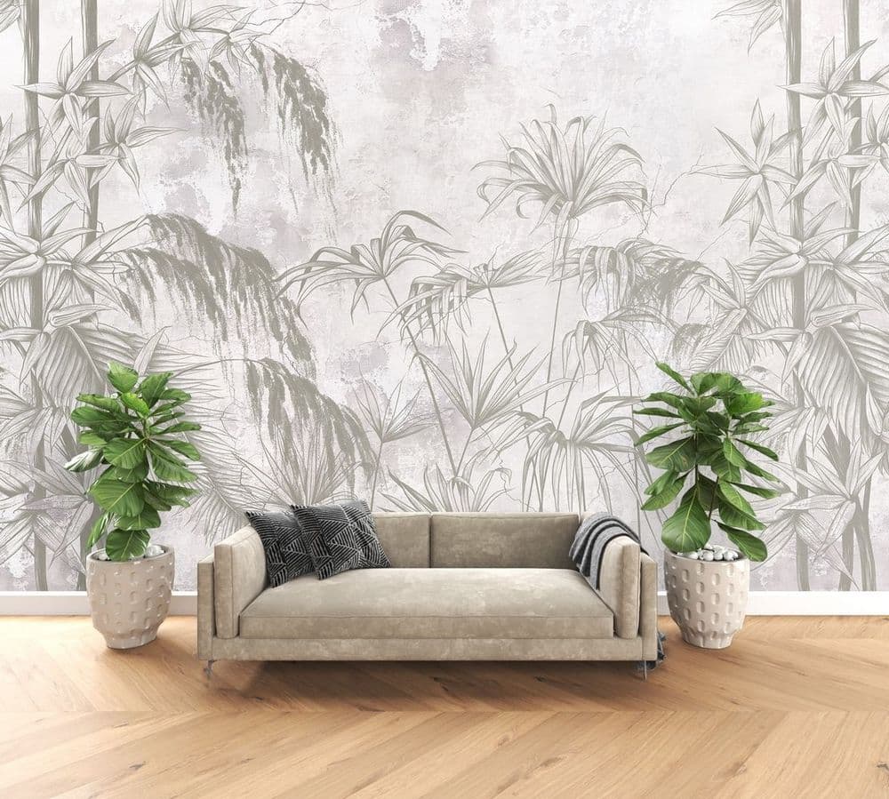 Graphic Tropical Leaves view 1