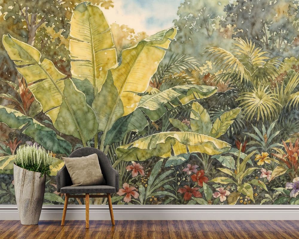 The Golden Banana Leaf Grove view 1