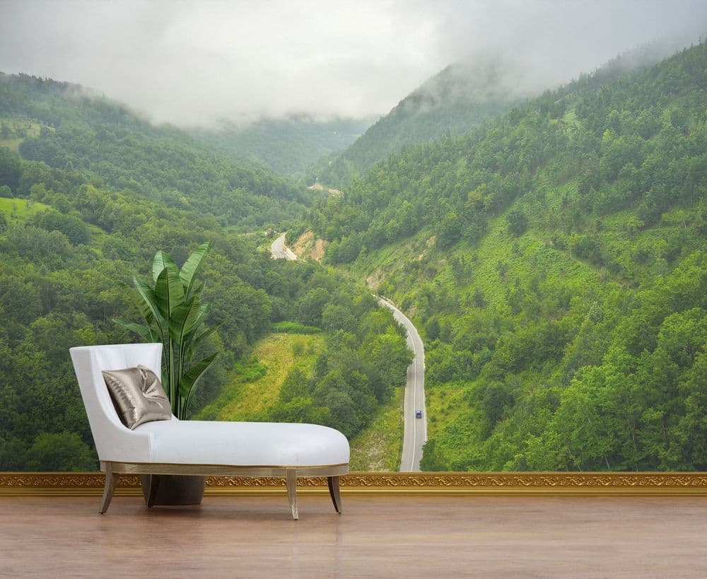 Misty Green Valley view 1