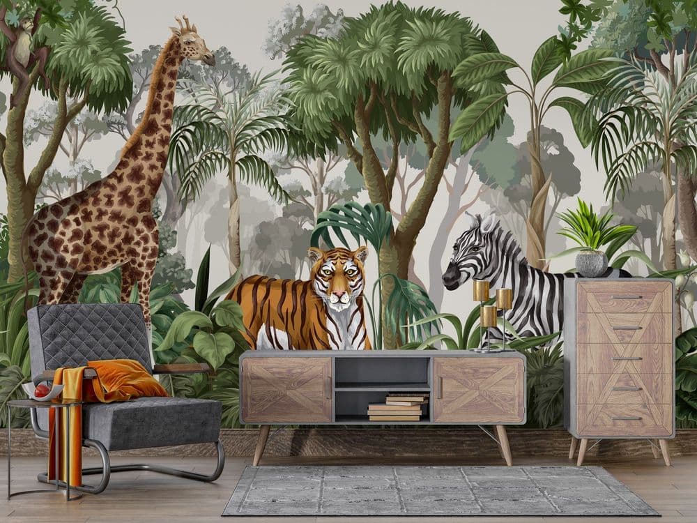 Tropical Wildlife Pattern view 1
