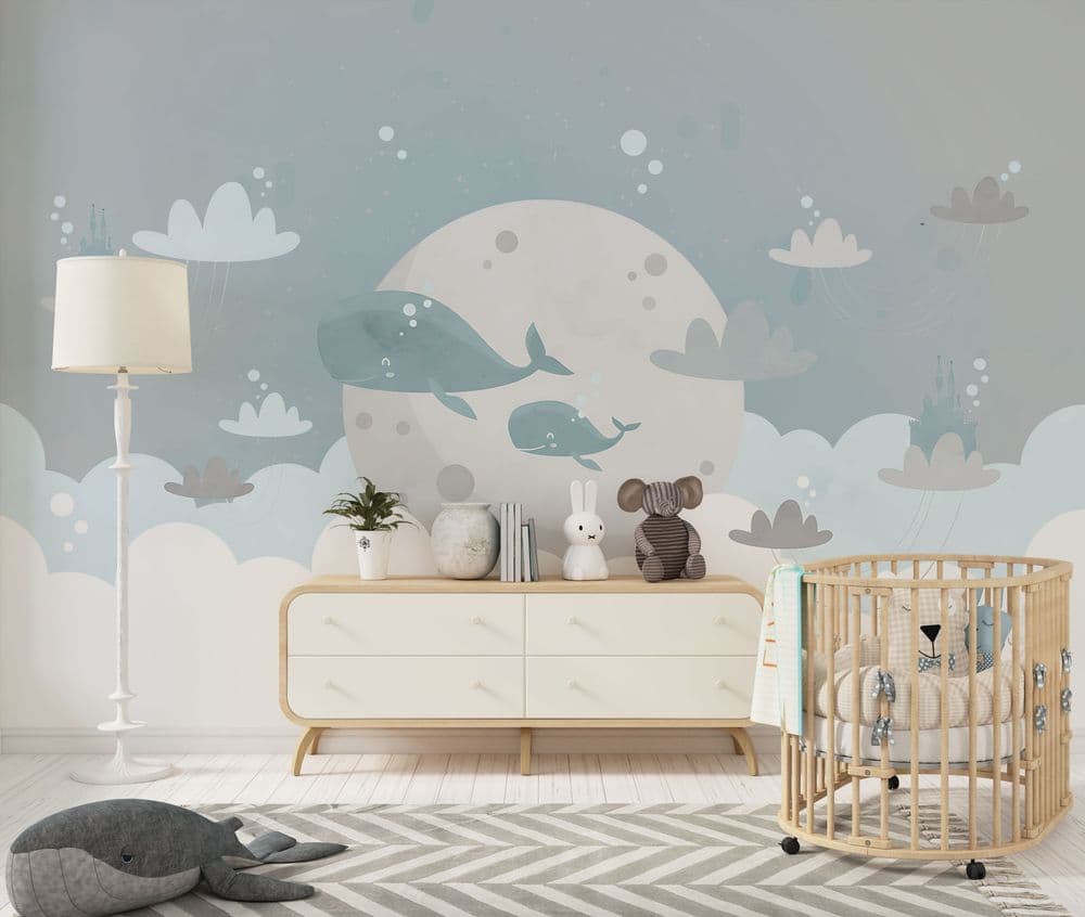 Whales of the Moonlit Sky view 1